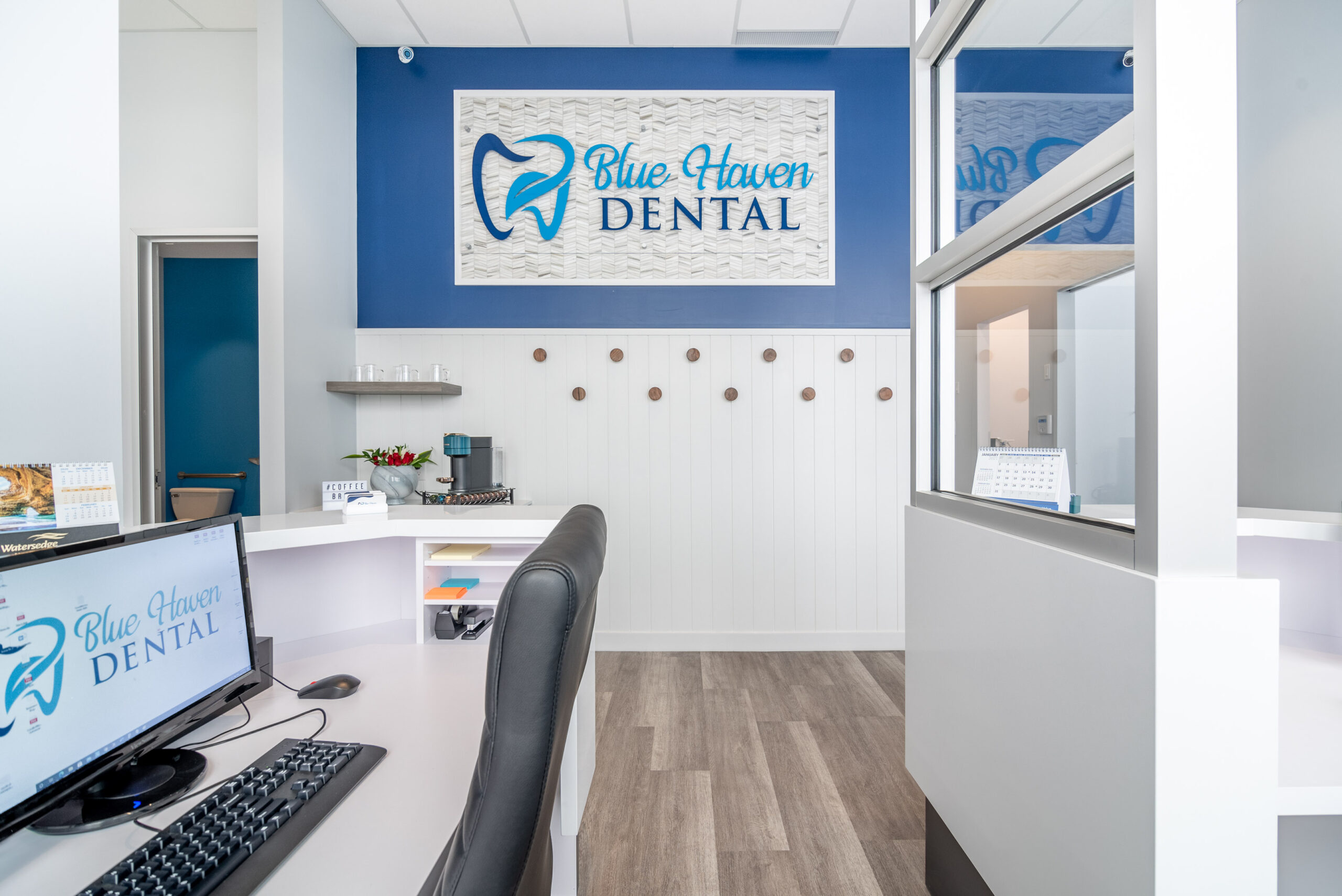 Blue Haven Dental's reception area